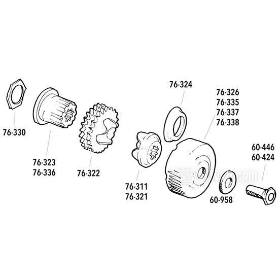 OEM 40375-70 W&W Extension 76-323