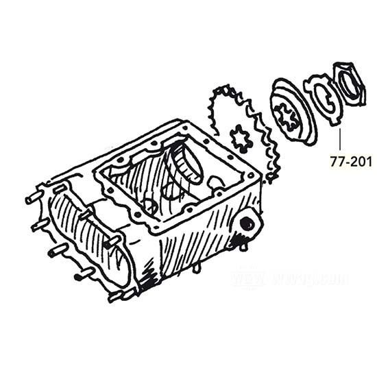 OEM 35216-36 W&W Tab Washers for Transmission Sprocket and Pulley Nuts 77-201