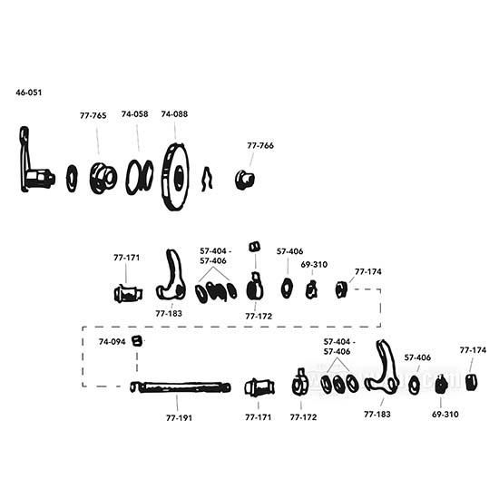 OEM 34432-38 W&W Bushing 77-765