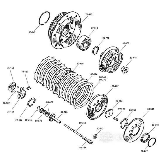OEM 37977-90 W&W Spring Disc 80-479