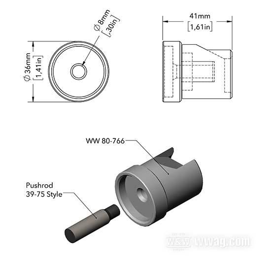 W&W Cannonball StealthStarter SSK Extended Throwout Bearings 80-766
