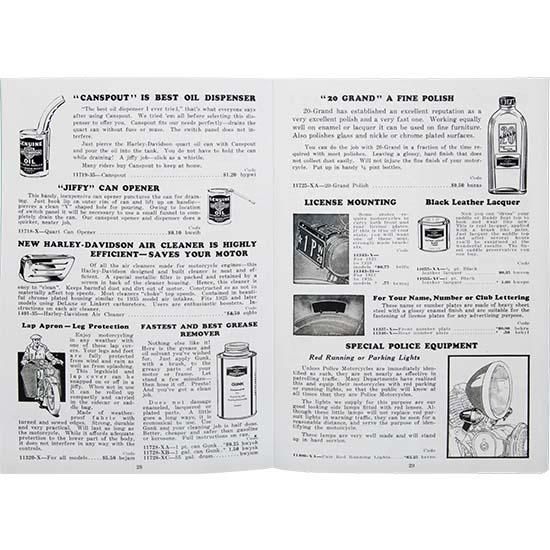 W&W Classic H-D Accessories Catalogues 84-397