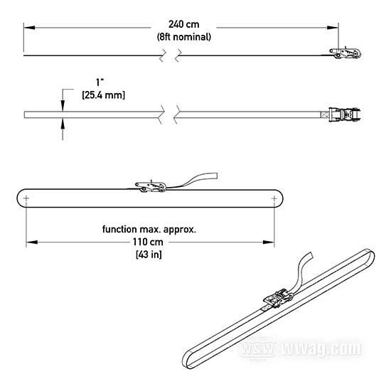 W&W Powertye Endless Tie-Downs 84-827