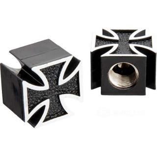 W&W Mooneyes Maltese Cross Valve Caps 91-144