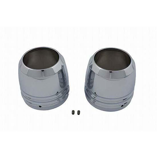 新品　ダイナ　ビレットフォークスライダー・ダストカバー/ブラック OEM 46889-06 クローム ビレットフォークスライダー ダストカバー 49mm