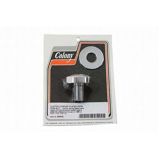 スポーツスター 88UP ドーム型 フォークステムナット クローム