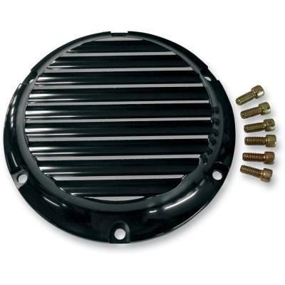 ジョーカーマシン ビレット ダービーカバー Finned ブラック ジョーカーマシン ビレット ダービーカバー Finned ブラック
