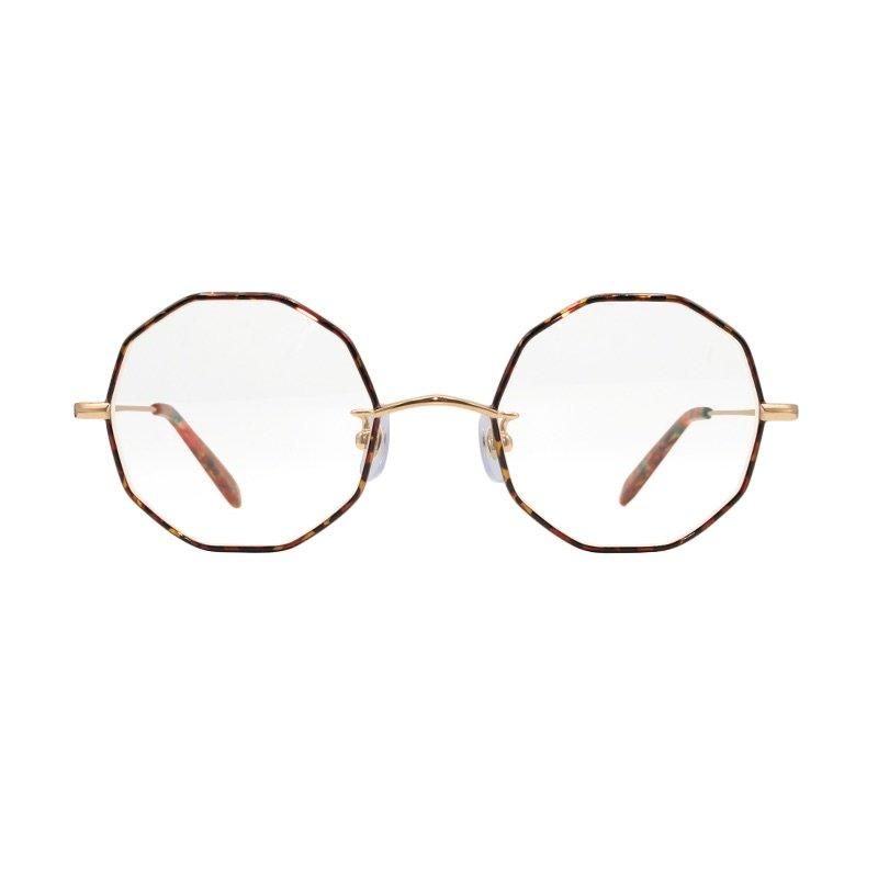 美品 ケース付属 megane and me ME007 ヘキサゴン サングラス