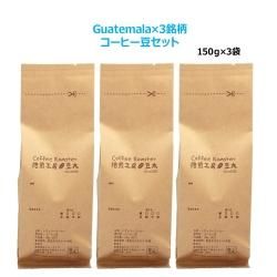 グアテマラ×3銘柄コーヒーセット＜150g×3袋＞