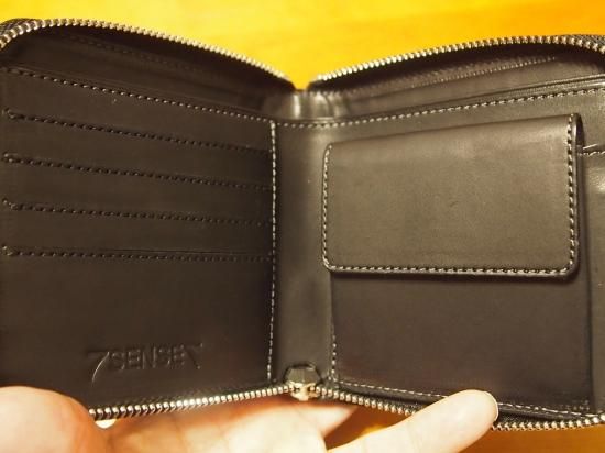 7SENSE】クロコダイル・ポロサス・ラウンドジップ二折財布