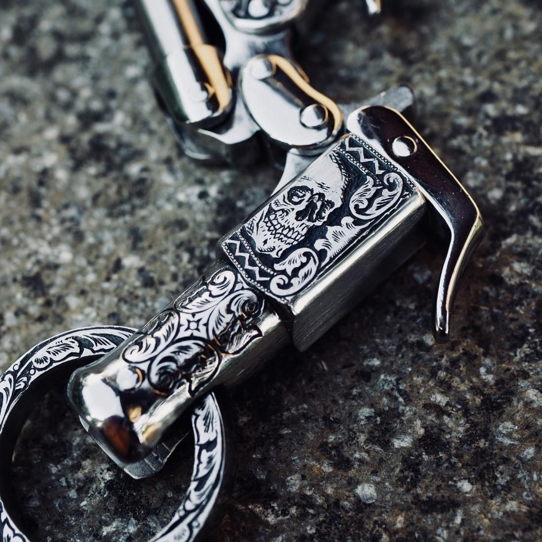 7sense 中山英俊 one make キーチェーン TETORI彫金 7SENSE】スチームパンクコレクション・キーチェーン×TETORI彫金