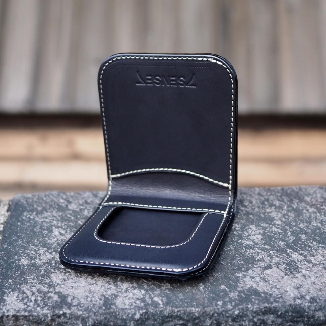 7SENSE】クロコダイル・ポロサス・コンパクト二折財布/本藍染