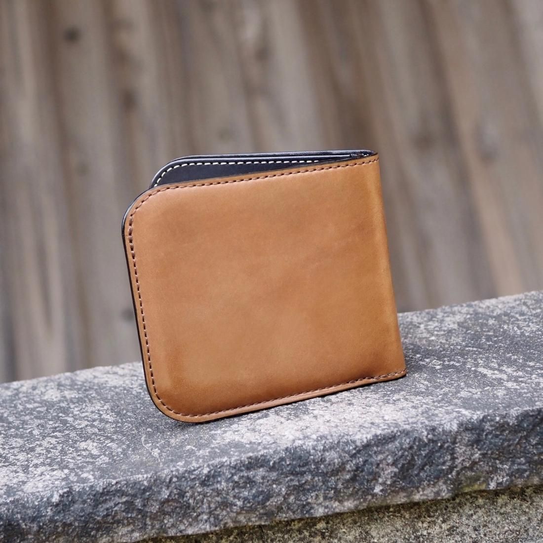 シェルコードバン・コンパクト二折財布/バーボン(PREMIUM COLOR シェルコードバン・コンパクト二折財布/バーボン(PREMIUM COLOR