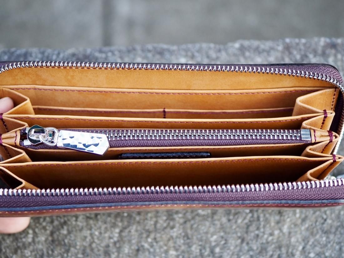 シェルコードバン・ラウンドジップ長財布/マーブル シェルコードバン・ラウンドジップ長財布/マーブル