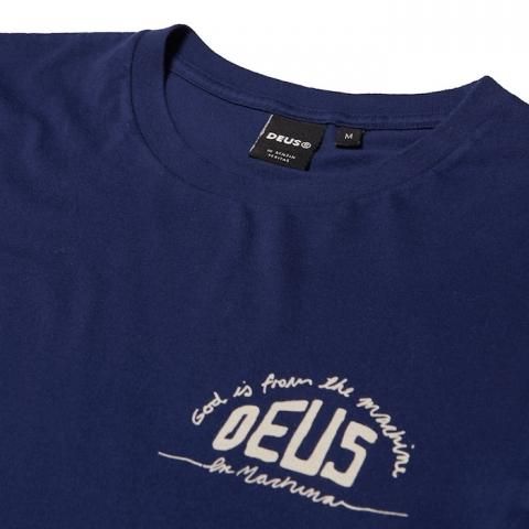 美品 本物deusデウスex machinaエクスマキナLモーターサイクルシャツ DEUS EX MACHINA Deus Ex Machina デウスエクスマキナ ロンT