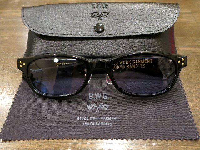 BWG BLUCOWORKGARMENT ブルコ Mr.Brownstone sunglasses bikershade