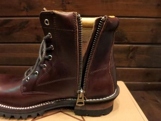 スローウェアライオン　クロムエクセルレザープレーンMIDブーツ SLOW WEAR LION スローウェアライオン クロムエクセルレザープレーン