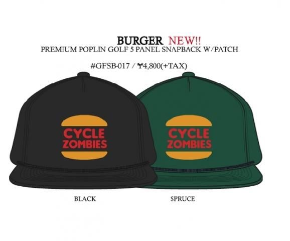 CYCLE ZOMBIES サイクルゾンビーズ GFSB-017 BURGER SNAP BACK