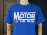 B.W.G B18001 『 MOTOR 』 S/S T-SHIRT Tシャツ 半袖 BLUE BLUCO ブルコ