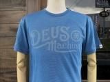 Deus Ex Machina デウス エクス マキナ DMP81116A 『 ENGINE INDIGO TEE 』T-SHIRT Tシャツ 半袖 LIGHT BLUE