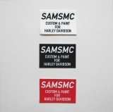  SAMS MOTORCYCLE  SAMSMC PAINT & CUSTOM STICKER  ٥ॺ &ڥ ƥå  WHITE/BLACK/RED 3color