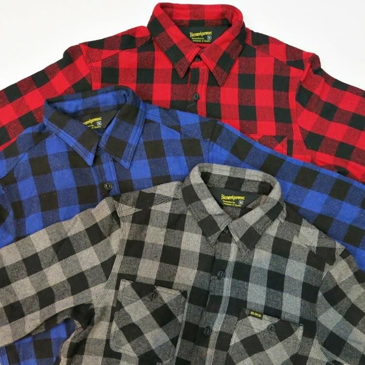 BLUCO ブルコ OL-048-019 HEAVY NEL SHIRTS buffalo check ヘビー ...