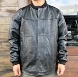 <img class='new_mark_img1' src='https://img.shop-pro.jp/img/new/icons50.gif' style='border:none;display:inline;margin:0px;padding:0px;width:auto;' />SAMS MOTORCYCLE ॺ  LEATHER DERBY JACKET  쥶ӡ㥱å  BLACK 