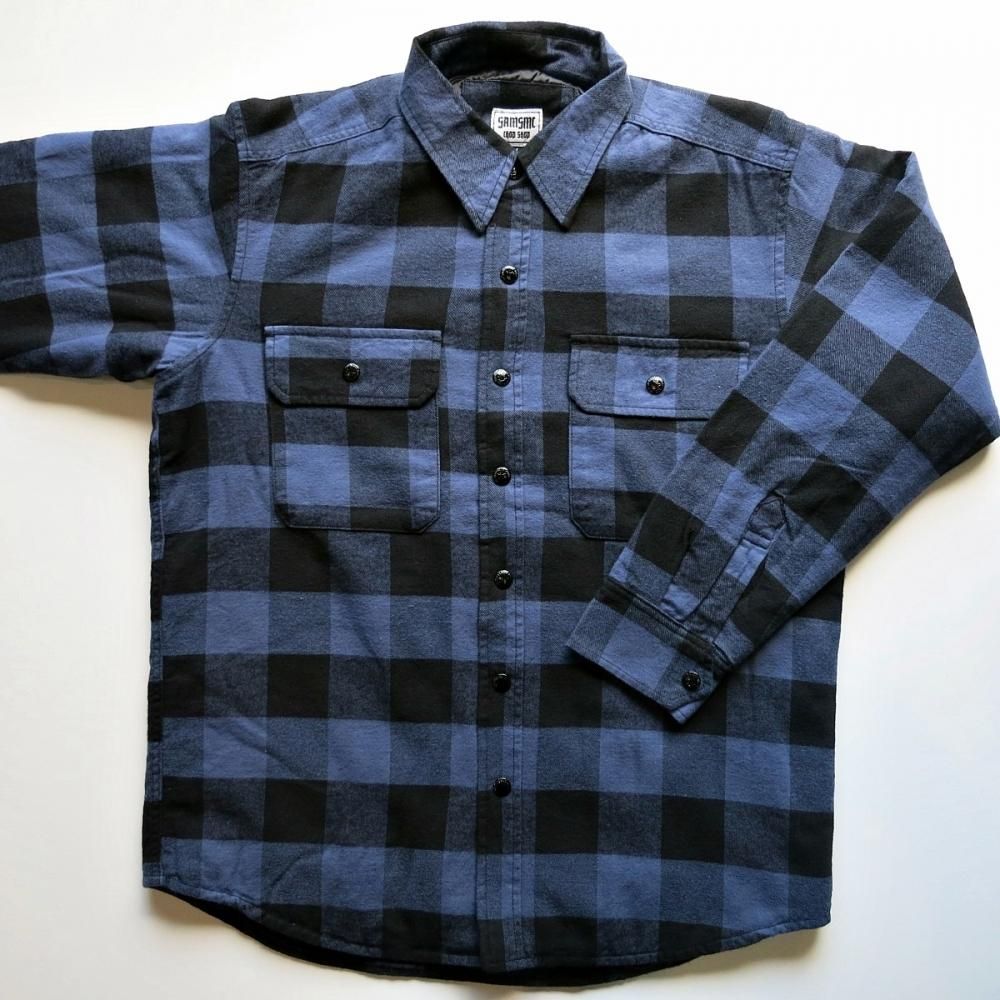 SAMS MOTORCYCLE ブロック チェック シャツ　Lサイズ SAMS MOTORCYCLE サムズ モーターサイクル ブロック チェック