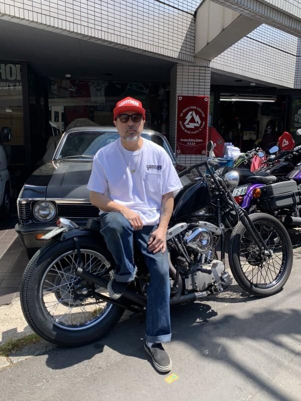 SAMS MOTORCYCLE SHOP SAMS サムズ SAMSMC CHOP SHOP LOGO SAMS MOTORCYCLE SHOP SAMS サムズ SAMSMC CHOP SHOP LOGO