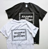 RAMEN & DESTROY  顼 & ǥȥ S/S T-SHIRT T BLKWHT / WHITEBLACK ץ Ⱦµ = LOCAL SHOP =