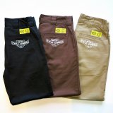 CYCLE ZOMBIES×COWDEN サイクルゾンビーズ CWP-004S『 KILLS RATS 』SLIM WORK PANTS スリムワークパンツ BLACK/ BROWN/ BEIGE 
