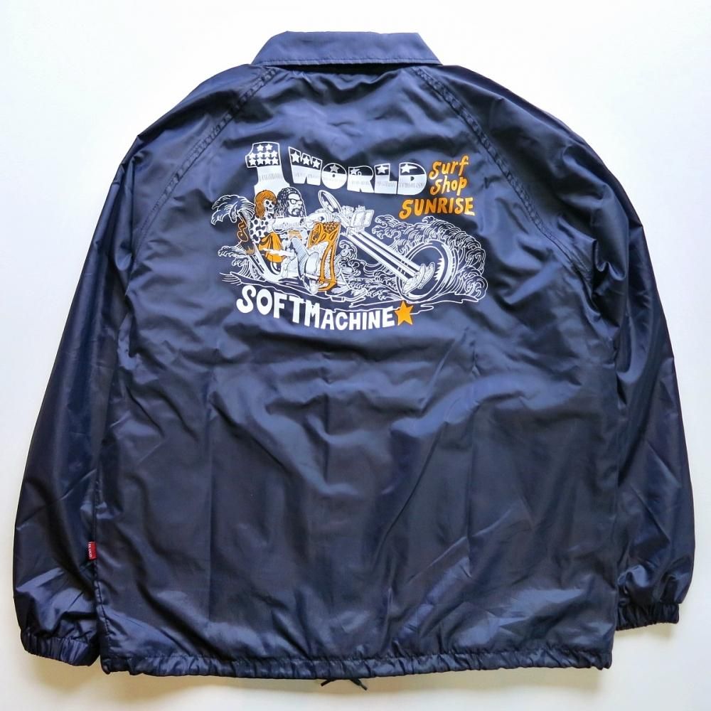 BLUCO ブルコ ONE WORLD SurfShop CHOPPER SOFTMACHINE ワンワールド ソフトマシーン OL-050-021 NYLON COACH JACKET ナイロン コーチジャケット ジャケット アンクラウド UNCROWD SAMS サムズ 通販