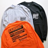 <img class='new_mark_img1' src='https://img.shop-pro.jp/img/new/icons50.gif' style='border:none;display:inline;margin:0px;padding:0px;width:auto;' />SAMS MOTORCYCLE ॺ   DRAG STRIP  LONG SLEEVE T-SHIRTS T Ĺµ BLACK / GRAY / ORANGE 