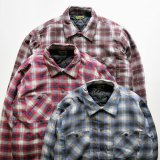 BLUCO ブルコ OL-046-021 QUILTING SHIRTS  L/S キルティングシャツ 3color BLU-BLK / RED-NVY / WIN-BLK ネルシャツ