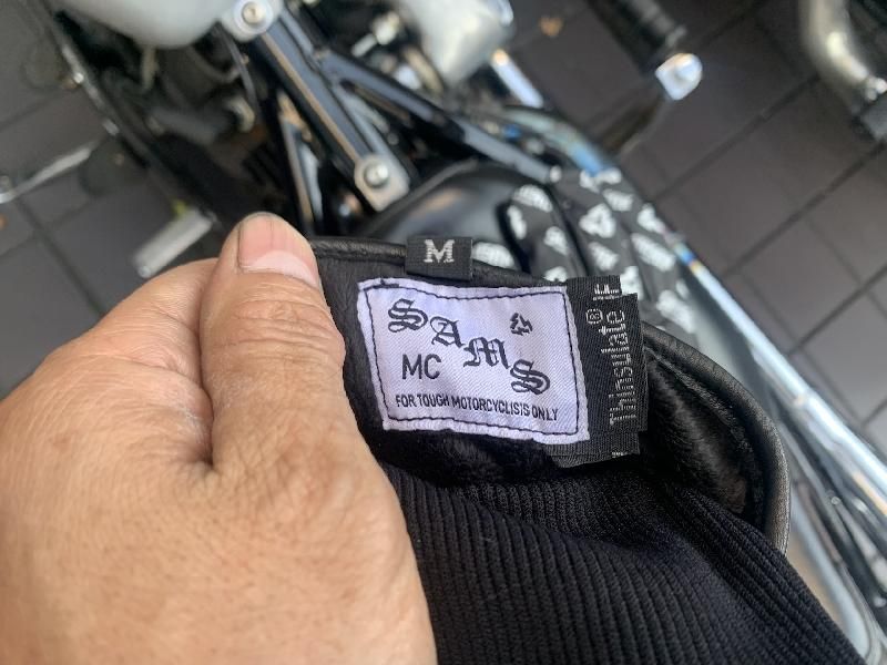 SAMS LEATHER GLOVE　サムズグローブ Mサイズ　バイクツーリング SAMS MOTORCYCLE サムズ モーターサイクル SAMS LOGO WINTER