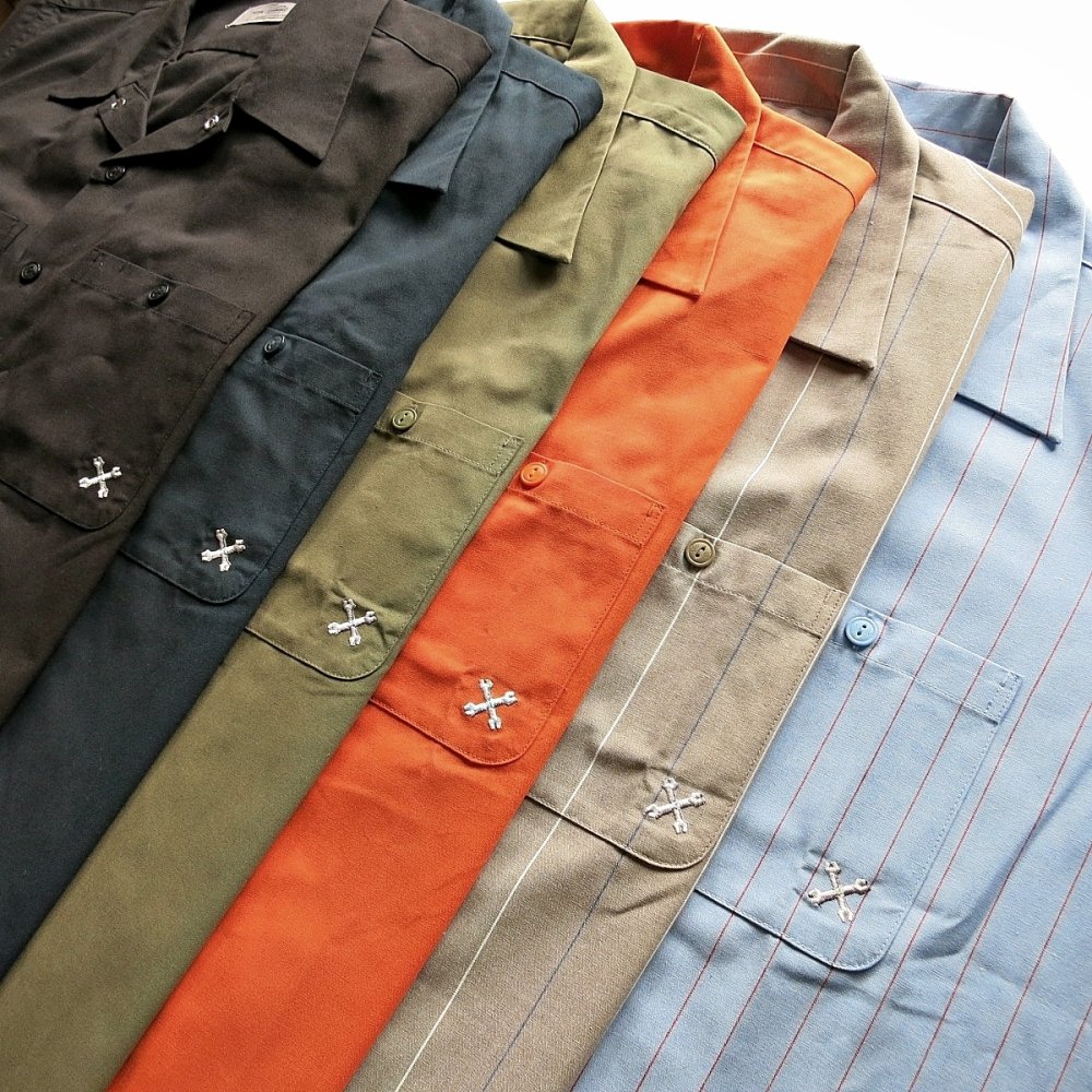 BLUCO ブルコ SHOP SAMS サムズ OL-108-022 STANDARD WORK SHIRTS スタンダード ワークシャツ 半袖  アンクラウド UNCROWD 通販 GoodStandard グッドスタンダード