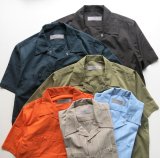 BLUCO ブルコ OL-108-022 STANDARD WORK SHIRTS S/S スタンダード ワークシャツ 半袖 6color