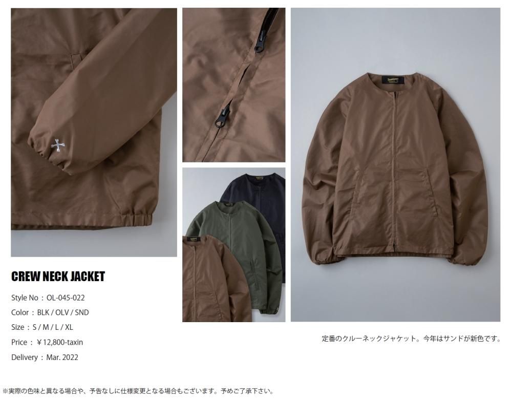 BLUCO ブルコ SHOP SAMS サムズ OL-045-022 CREW NECK JACKET BLUCO ブルコ SHOP SAMS サムズ OL-045-022 CREW NECK JACKET