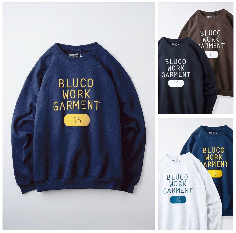 BLUCO/ブルコ　スエットシャツ　-Embroidery- ネイビー　XL