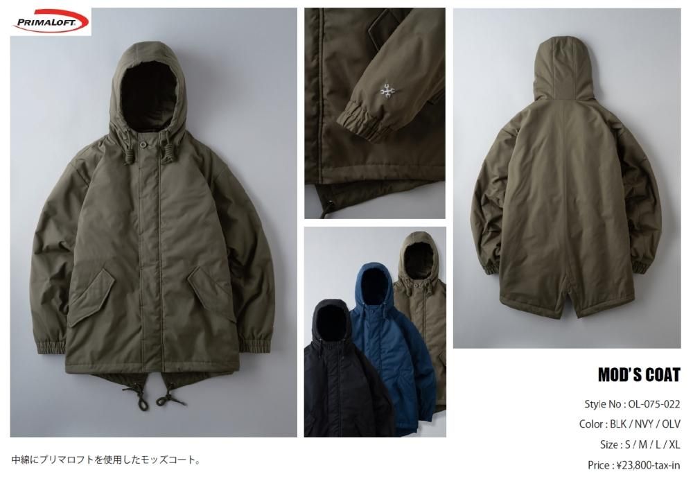 BLUCO ブルコ OL-075-022 MOD'S COAT モッズコート コート ジャケット UNCROWD アンクラウド SAMS サムズ 通販 GoodStandard グッドスタンダード