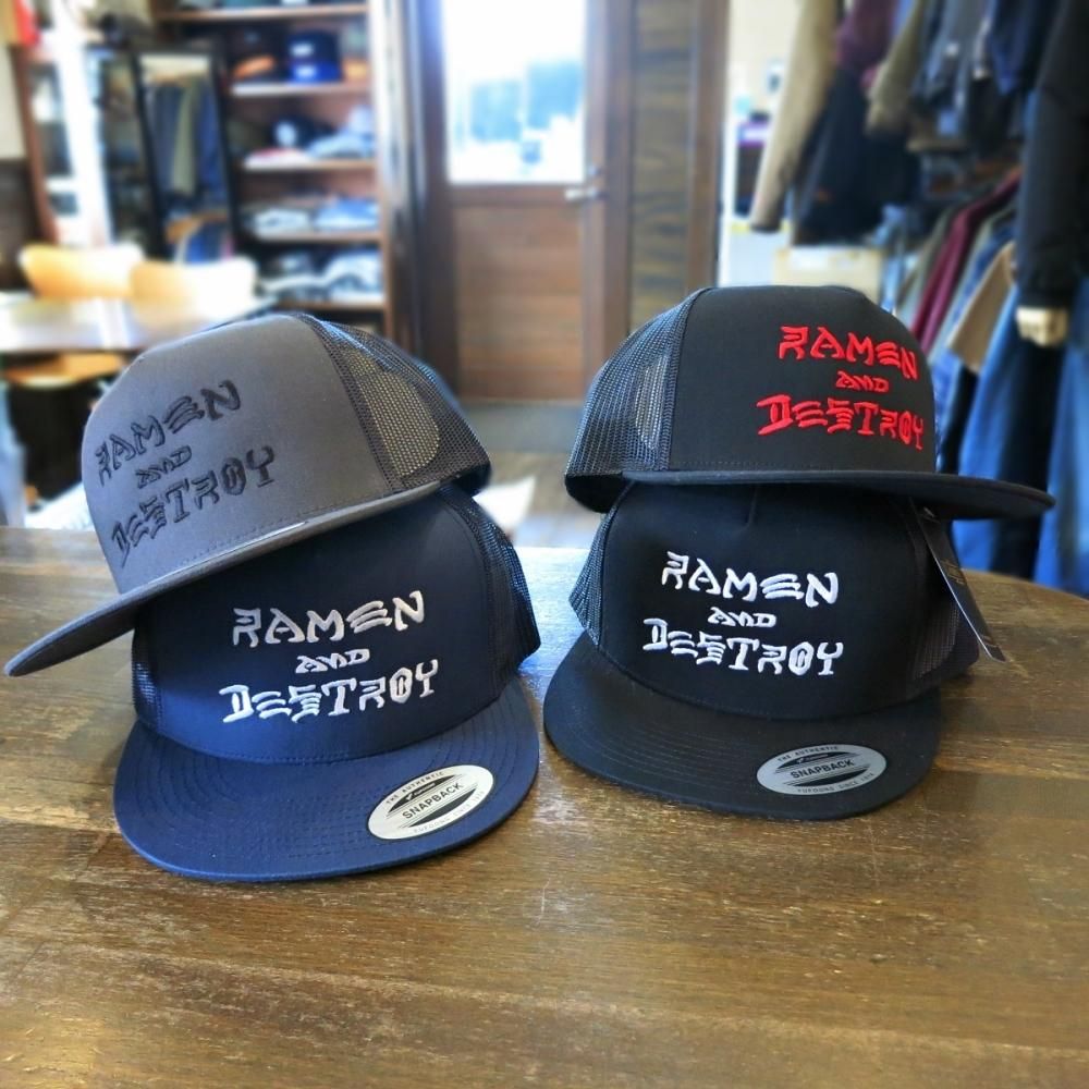 RAMEN&DESTROY ラーメンアンドデストロイ localshop MESH CAP メッシュキャップ キャップ 帽子 CHOPPERS  shovel ショベルヘッド ブルコ goodstandard グッドスタンダード