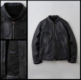 UNCROWD 󥯥饦 2305  HEAVY SHEEP RIDERS JACKET إӡ 饤㥱å BLACK 㥱å BLUCO