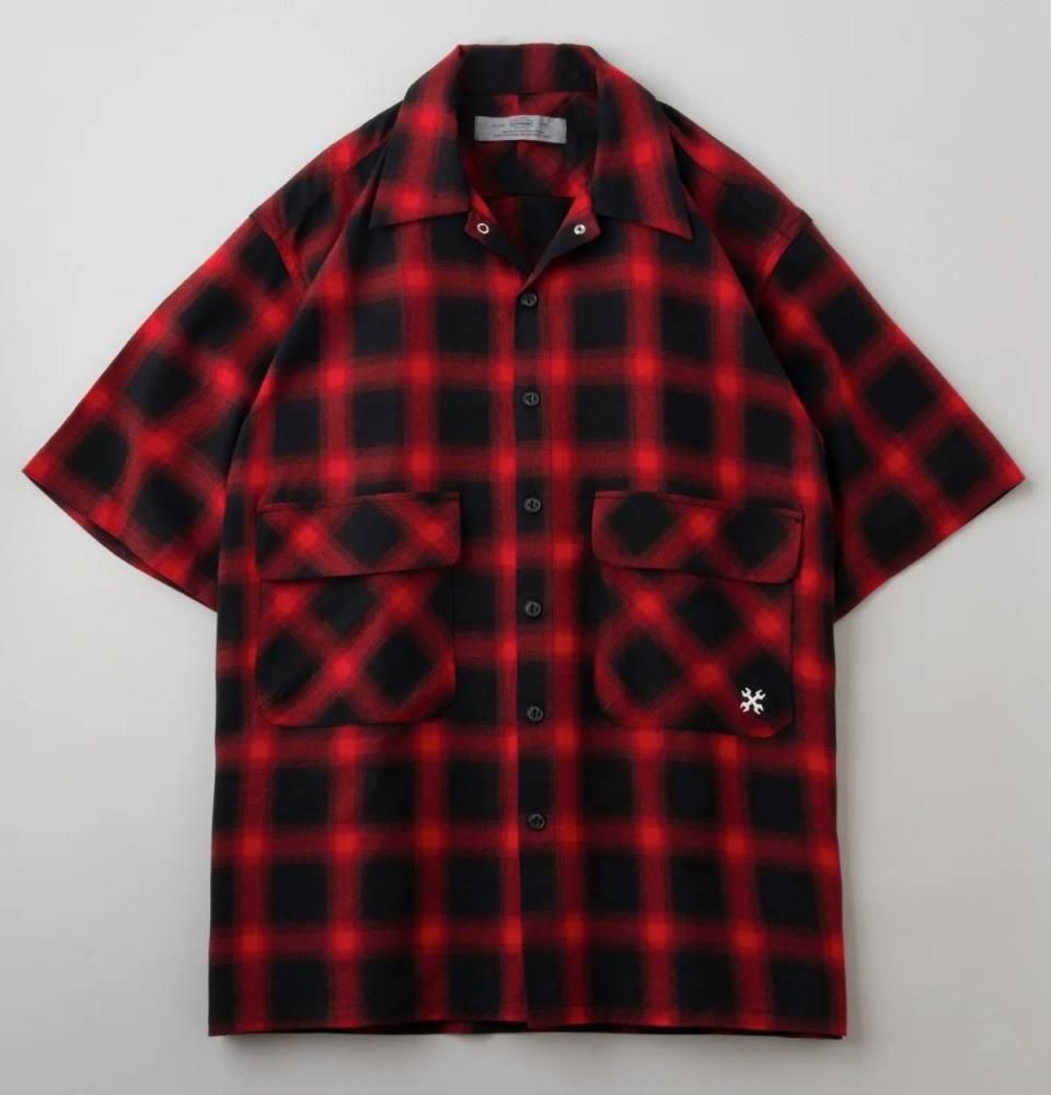 ビックポケットワークシャツ BLUCOブルコOMBREBIGPOCKETWORKSHIRTS/Sオンブレビックポケット