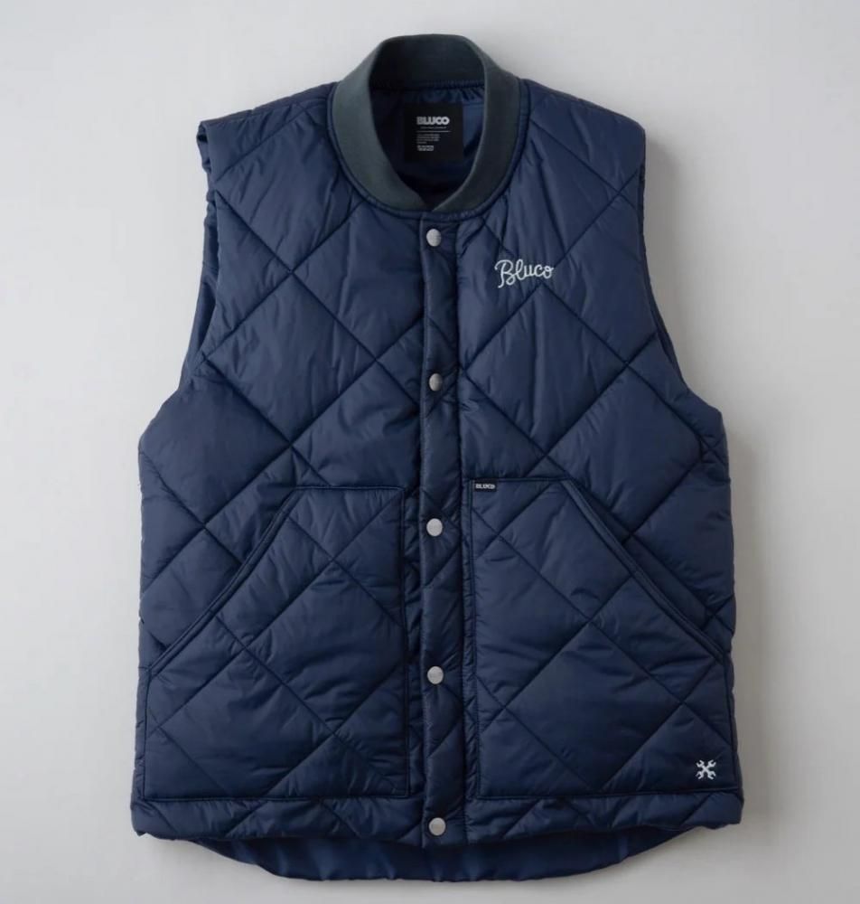 145-35-008 CREW NECK QUILTING VEST クルーネック キルティング