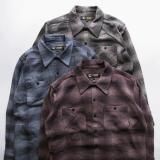 <img class='new_mark_img1' src='https://img.shop-pro.jp/img/new/icons14.gif' style='border:none;display:inline;margin:0px;padding:0px;width:auto;' />BLUCO 155-11-047 OMBRE CHECK FLANNEL SHIRT ֥졼å եͥ  3color ͥ륷 ֥륳 