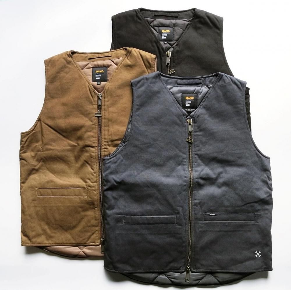 155-35-013 V NECK DUCK VEST Vネック ダック ベスト BLUCO ブルコ