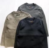 <img class='new_mark_img1' src='https://img.shop-pro.jp/img/new/icons14.gif' style='border:none;display:inline;margin:0px;padding:0px;width:auto;' />BLUCO 155-15-001 CREW NECK RIB KNIT SWEATER 롼ͥå 3color ֥륳 
