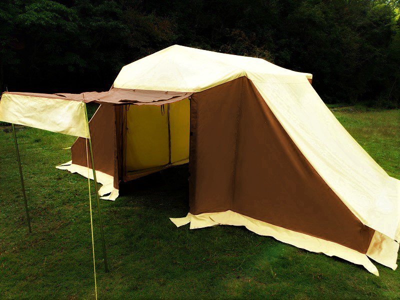 コットンロッジテント BAHARI4 ブラウン（4人用） - MLIMA camping 