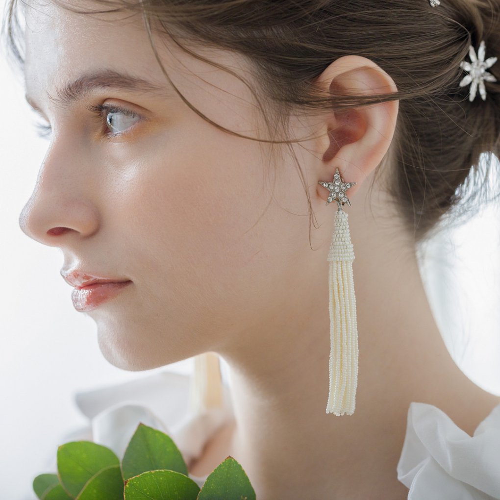 COCO TASSEL EARRINGS( å륤)()orgablanca(륬֥)ξʼ̿