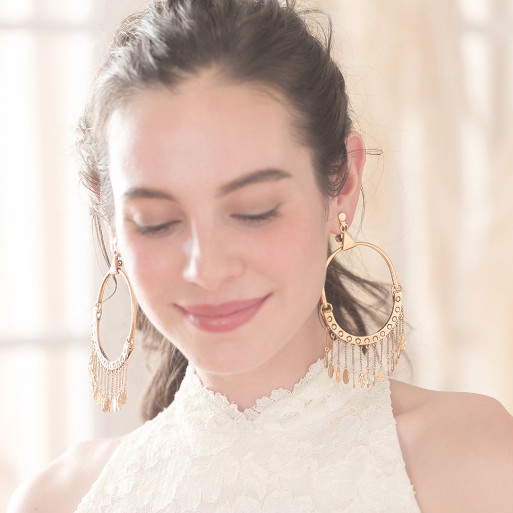 RHoop Drop Earring(աץɥåץ)()Chloe()